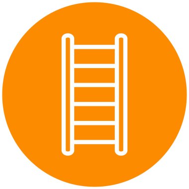 Merdiven. Web simgesi basit illüstrasyon