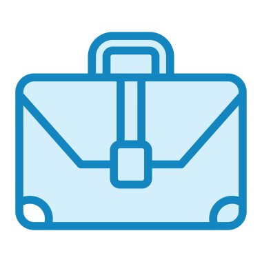 Çanta. Web simgesi basit illüstrasyon