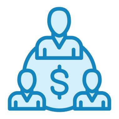 Takım çalışması simgesi vektörü.