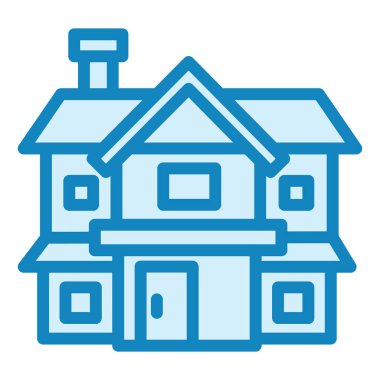 house modern simge vektör illüstrasyonu  