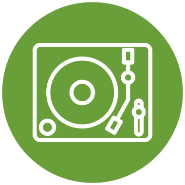 müzik çalar vektör simgesi