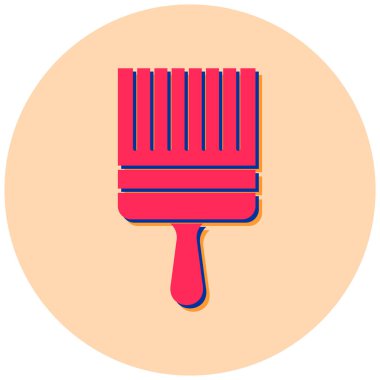 boya fırça düz vektör simgesi