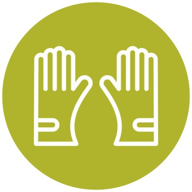 Eldiven. Web simgesi basit illüstrasyon