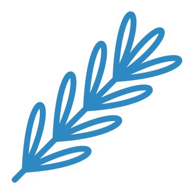 Bir yaprağın yeşil ve beyaz el çiziminin vektör çizimi