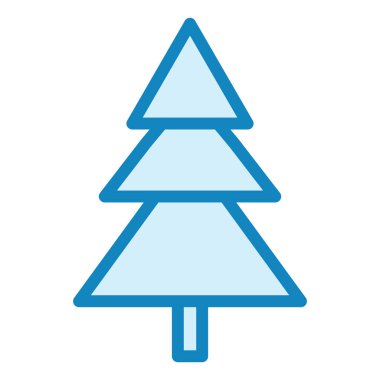 Çam Ağacı. Web simgesi basit illüstrasyon 