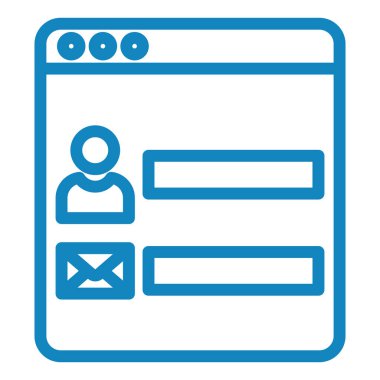 tarayıcı simgesi vektör illüstrasyonu