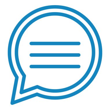 Sohbet kabarcığı vektör illüstrasyonu