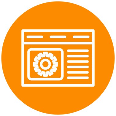 Ayarlama. Web simgesi basit illüstrasyon