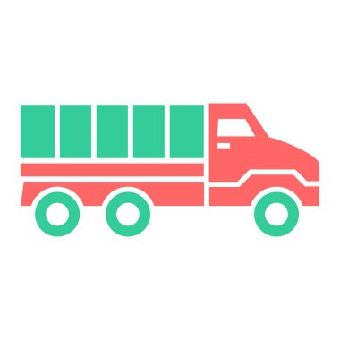 Kamyon. Web simgesi basit illüstrasyon