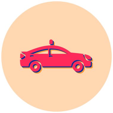 - Araba. Web simgesi basit illüstrasyon