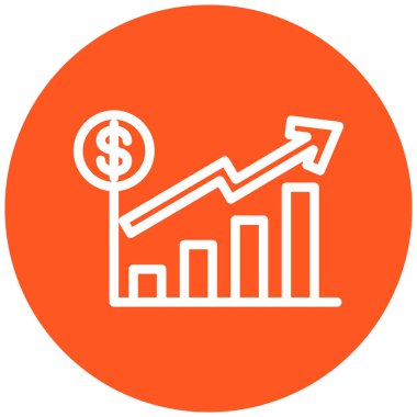 iş grafiği simgesi, vektör illüstrasyonu