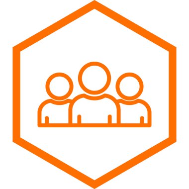 İnsan simgesinin vektör illüstrasyonu