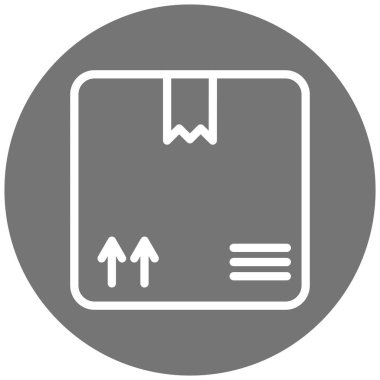 Teslimat. Web simgesi basit illüstrasyon