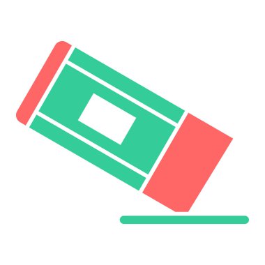 silgi simgesi, vektör illüstrasyonu basit tasarım