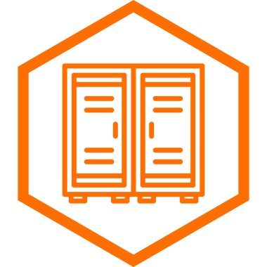 Mobilya simgesinin vektör illüstrasyonu