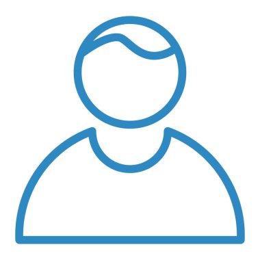 Adamım. Web simgesi basit illüstrasyon