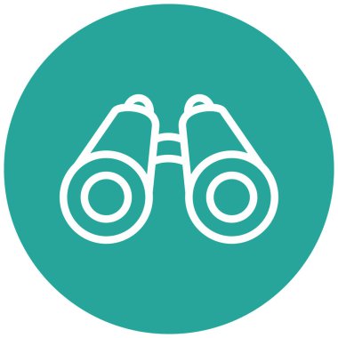 Dürbün. Web simgesi basit tasarım