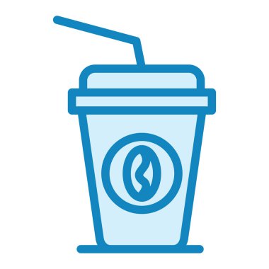 Kahve fincanı ikon vektörü. İnce çizgi işareti. izole edilmiş sınır sembolü çizimi