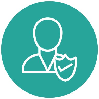 kullanıcı. Web simgesi basit illüstrasyon