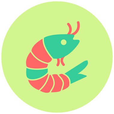 Karides vektör simgesi simgesi