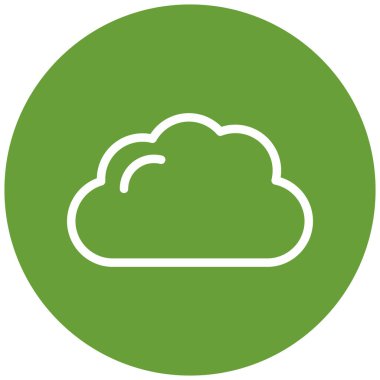 Bulut. Web simgesi basit illüstrasyon