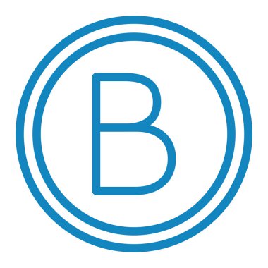 harf ilk simge vektör illüstrasyonu