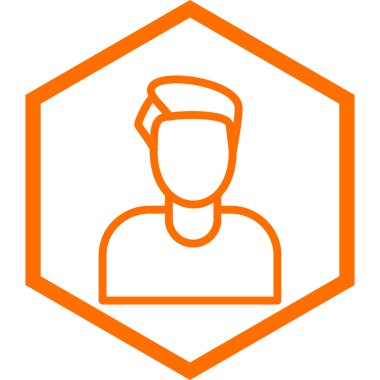 İnsan simgesinin vektör illüstrasyonu