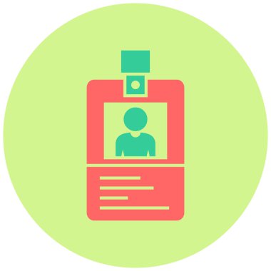 Kimlik kartı. Basit tasarım