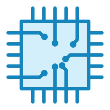 Çip. Web simgesi basit illüstrasyon
