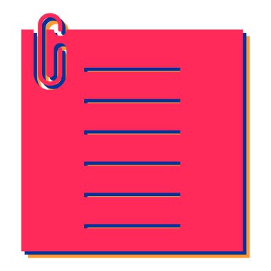 Liste. Web simgesi basit illüstrasyon