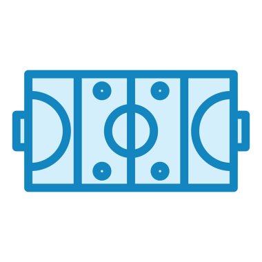 Hokey Sahası Modern ikon vektör illüstrasyonu 