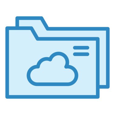 Bulut deposu. Basit resimleme