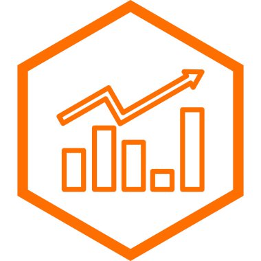 bar çizelgesi simgesi, vektör illüstrasyonu