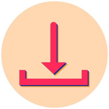 İndir. Web simgesi basit illüstrasyon