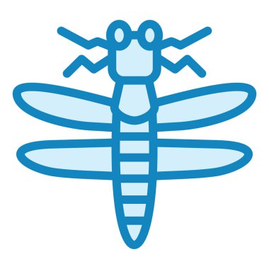 Dragon Fly modern ikon vektör çizimi  