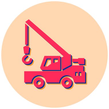 Bir kamyon simgesinin vektör çizimi