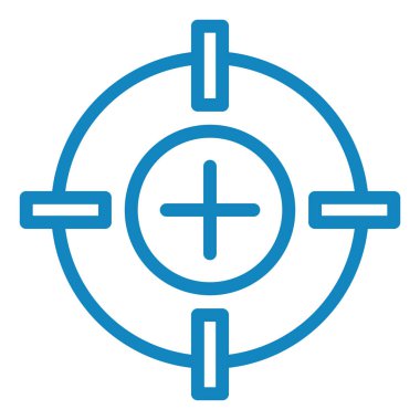 Hedef. Web simgesi basit illüstrasyon