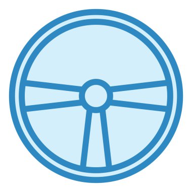 Tekerlek simgesi vektör illüstrasyonu