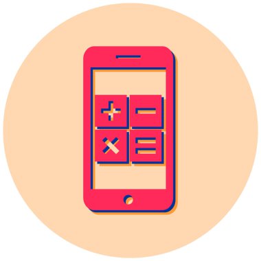 Cep telefonu. Web simgesi basit tasarım