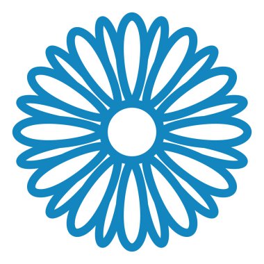 Çiçek ikonu. Web için çiçek vektör simgelerinin basit çizimi