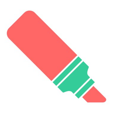 Kalem. Web simgesi basit illüstrasyon