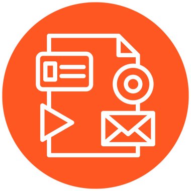 Mektup. Web simgesi basit illüstrasyon