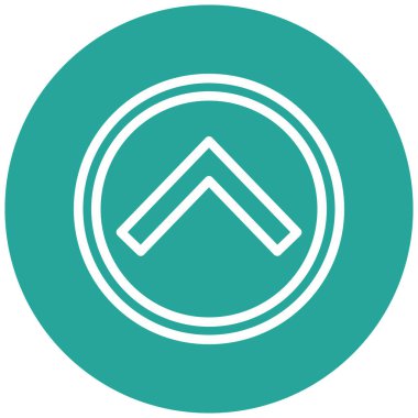 yukarı ok simgesi vektör illüstrasyonu