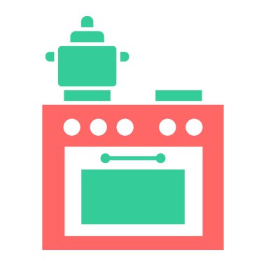 Mutfak ikonu. Basit tasarım