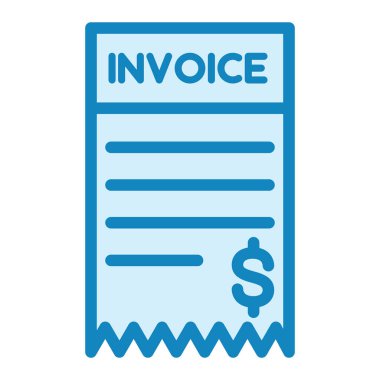 Fatura. Web simgesi basit illüstrasyon