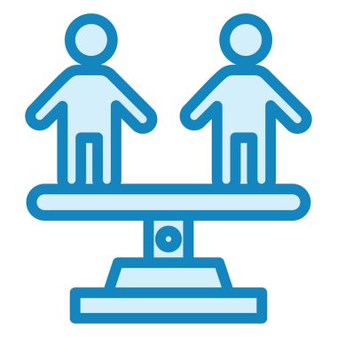 İnsan Hakları Kanunu Modern ikon vektör çizimi