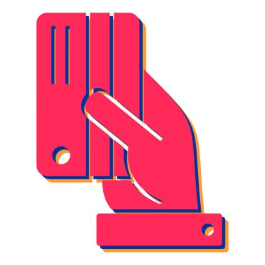 Modern b 'nin vektör çizimi mikroskop simgesinden yoksun