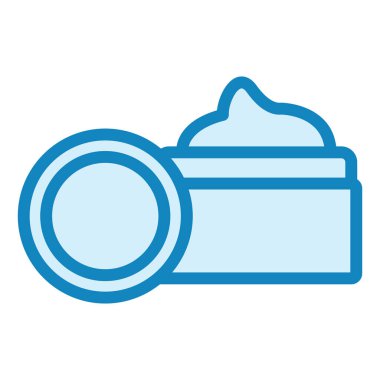 Krem modern simge vektör illüstrasyonu 