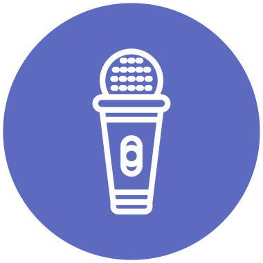 Bir mikrofon simgesinin vektör çizimi