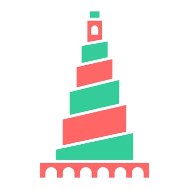 Bina. Web simgesi basit illüstrasyon